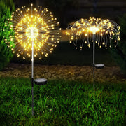 Warm White Fireworks 120 LED Fairy String Lights Starburst Solar Xmas Garden Night Lamp Hot NEW V201-W12782983