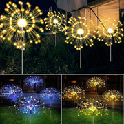 Warm White Fireworks 120 LED Fairy String Lights Starburst Solar Xmas Garden Night Lamp Hot NEW V201-W12782983