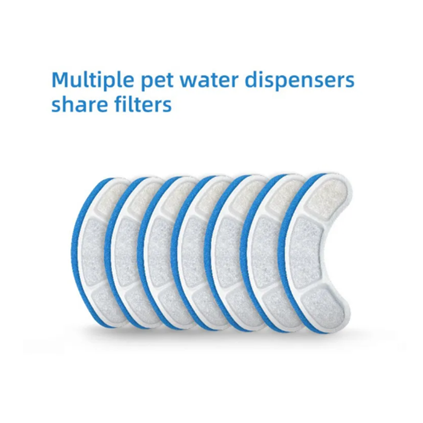 8PCS Filter Electric Pet Water Fountain Automatic Sensor Drinking Dispenser Filter V201-W12783028