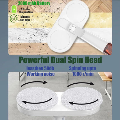 5-In-1 Cordless Electric Mop Cleaner Floor Polisher Sweeper Washer Scrubber NEW V201-W12783077