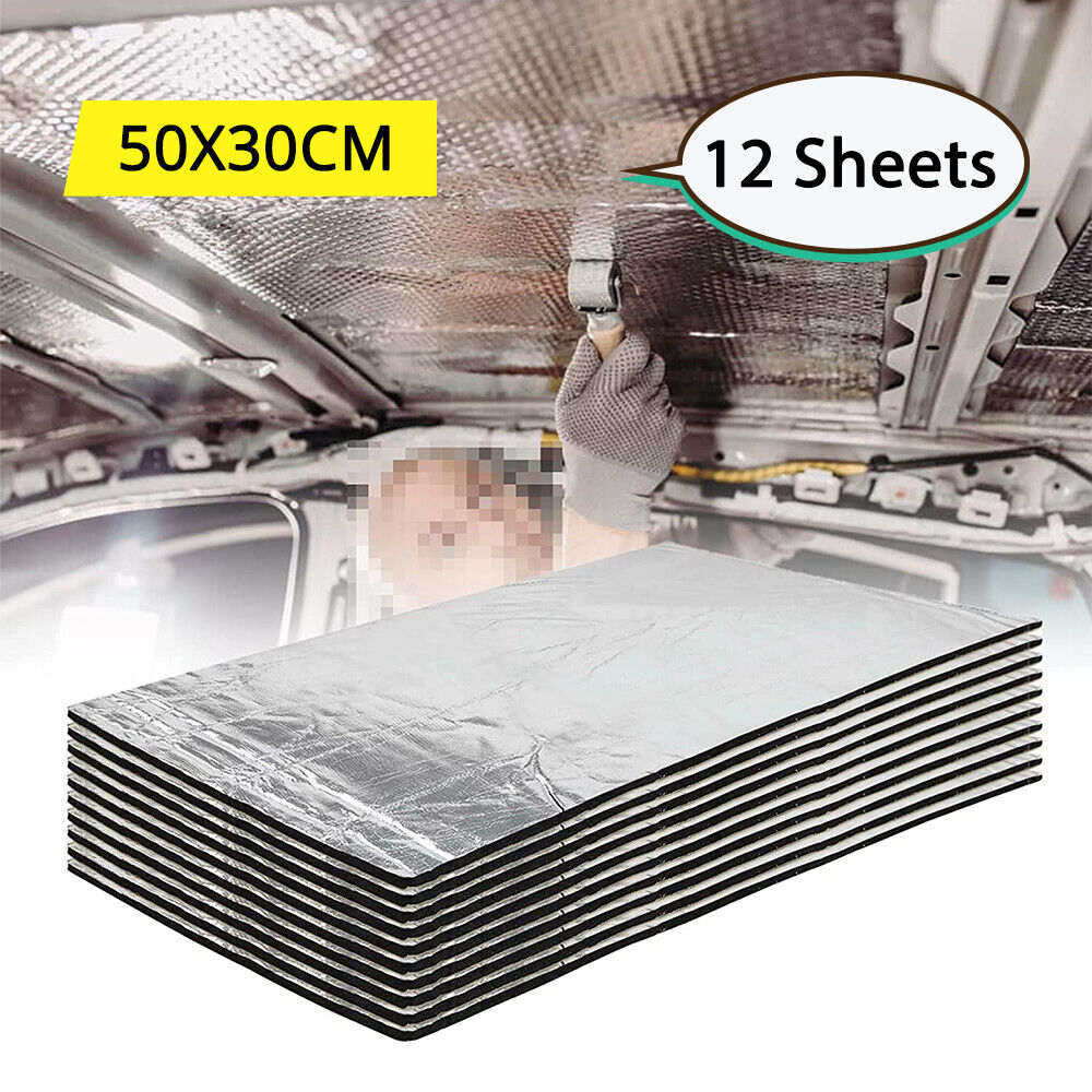 10mm Sound Deadener Insulation Heat Proof Noise Proofing Foam Car Auto Shield AU V201-W12783296