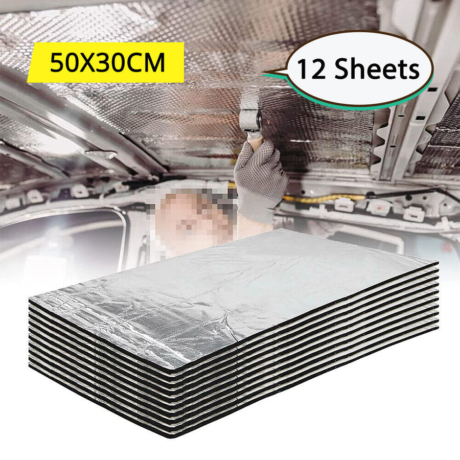 10mm Sound Deadener Insulation Heat Proof Noise Proofing Foam Car Auto Shield AU V201-W12783296