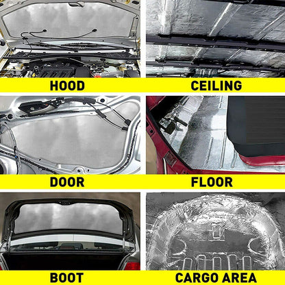 10mm Sound Deadener Insulation Heat Proof Noise Proofing Foam Car Auto Shield AU V201-W12783296