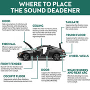 10mm Sound Deadener Insulation Heat Proof Noise Proofing Foam Car Auto Shield AU V201-W12783296