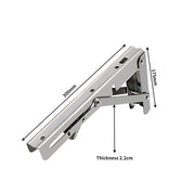 14"Stainless Steel Folding Table Bracket Shelf Bench 200kg Load Heavy Duty V201-W12783396