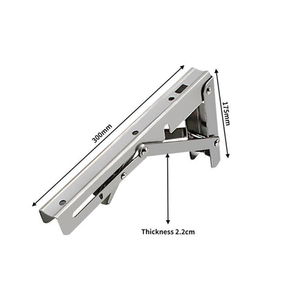 14"Stainless Steel Folding Table Bracket Shelf Bench 200kg Load Heavy Duty V201-W12783396