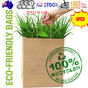 5pcs Bulk Kraft Paper Bags Gift Shopping Carry Craft Brown Retail Bag with Handles Au M V201-W12783479