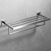 600mm 2 Layers Towel Shelf Storage Bath Stainless Steel Rack Rail Black V201-W12783565