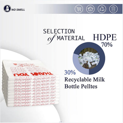 50X Plastic Shopping Bags - Reusable Recyclable Singlet Eco Grocery Carry Bag Medium V201-W12783631