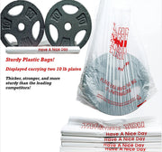 50X Plastic Shopping Bags - Reusable Recyclable Singlet Eco Grocery Carry Bag Super Large V201-W12783633