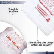 50X Plastic Shopping Bags - Reusable Recyclable Singlet Eco Grocery Carry Bag Super Large V201-W12783633