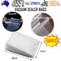 100X Vacuum Sealer Bags Precut Food Storage Saver Heat Seal Cryovac BPA-Free 15x25cm V201-W12783748