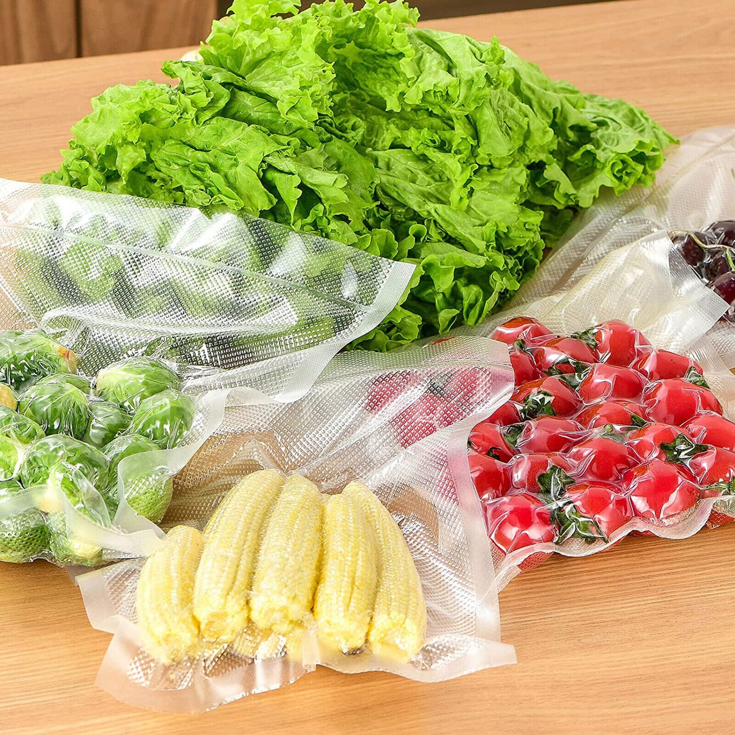100X Vacuum Sealer Bags Precut Food Storage Saver Heat Seal Cryovac BPA-Free 15x25cm V201-W12783748