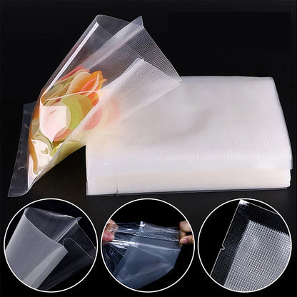 100X Vacuum Sealer Bags Precut Food Storage Saver Heat Seal Cryovac BPA-Free 15x25cm V201-W12783748