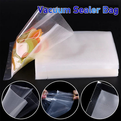 100X Vacuum Sealer Bags Precut Food Storage Saver Heat Seal Cryovac BPA-Free 20x30cm V201-W12783749