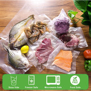 5 Roll VACUUM FOOD SEALER BAGS SAVER SEAL ROLLS STORAGE COMMERCIAL HEAT GRADE 25CMX6M V201-W12783755