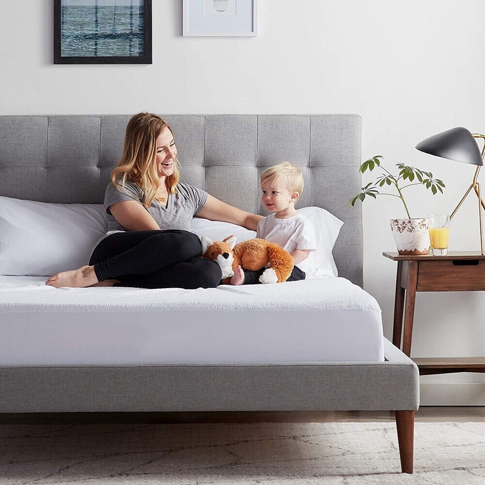 Fully Fitted Waterproof Cotton / Non Woven Mattress Protector Cover Double V201-W12784028
