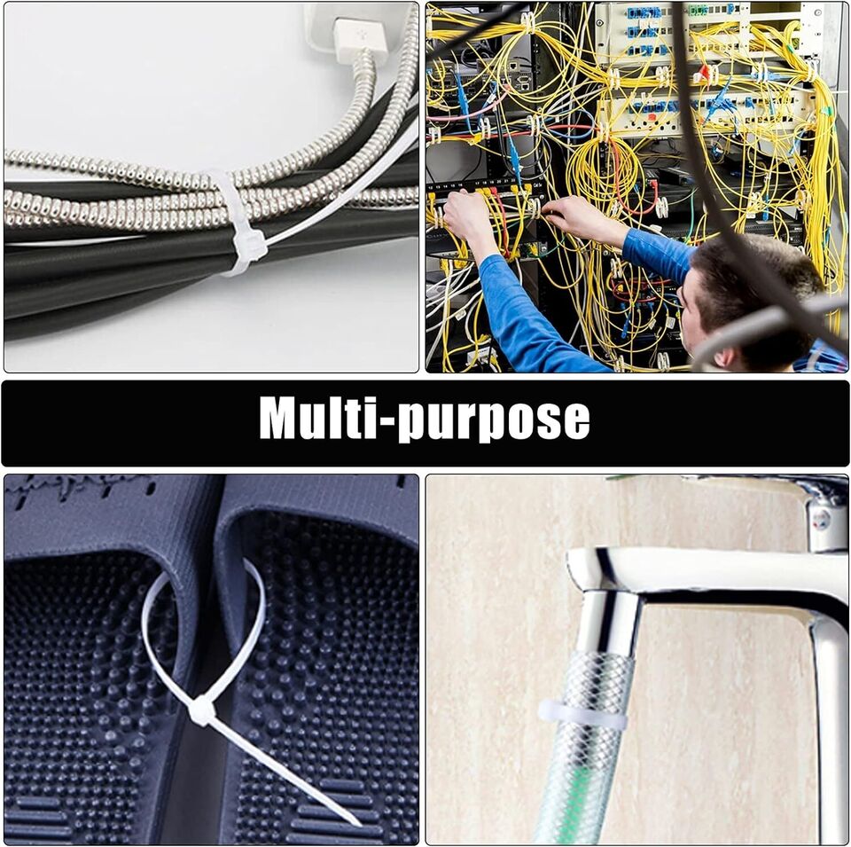 Cable Ties Zip Ties Nylon UV Stabilised 1000x Bulk Black Cable Tie AU STOCK V201-W12791671