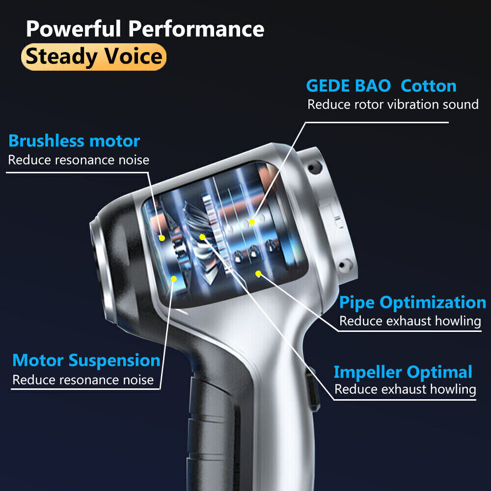 95000PA Wireless Car Vacuum Cleaner Handheld Vaccum Dust Blow Mini Power Suction V201-W12850058