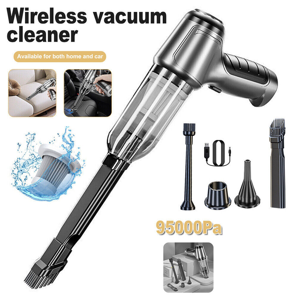 95000PA Wireless Car Vacuum Cleaner Handheld Vaccum Dust Blow Mini Power Suction V201-W12850058