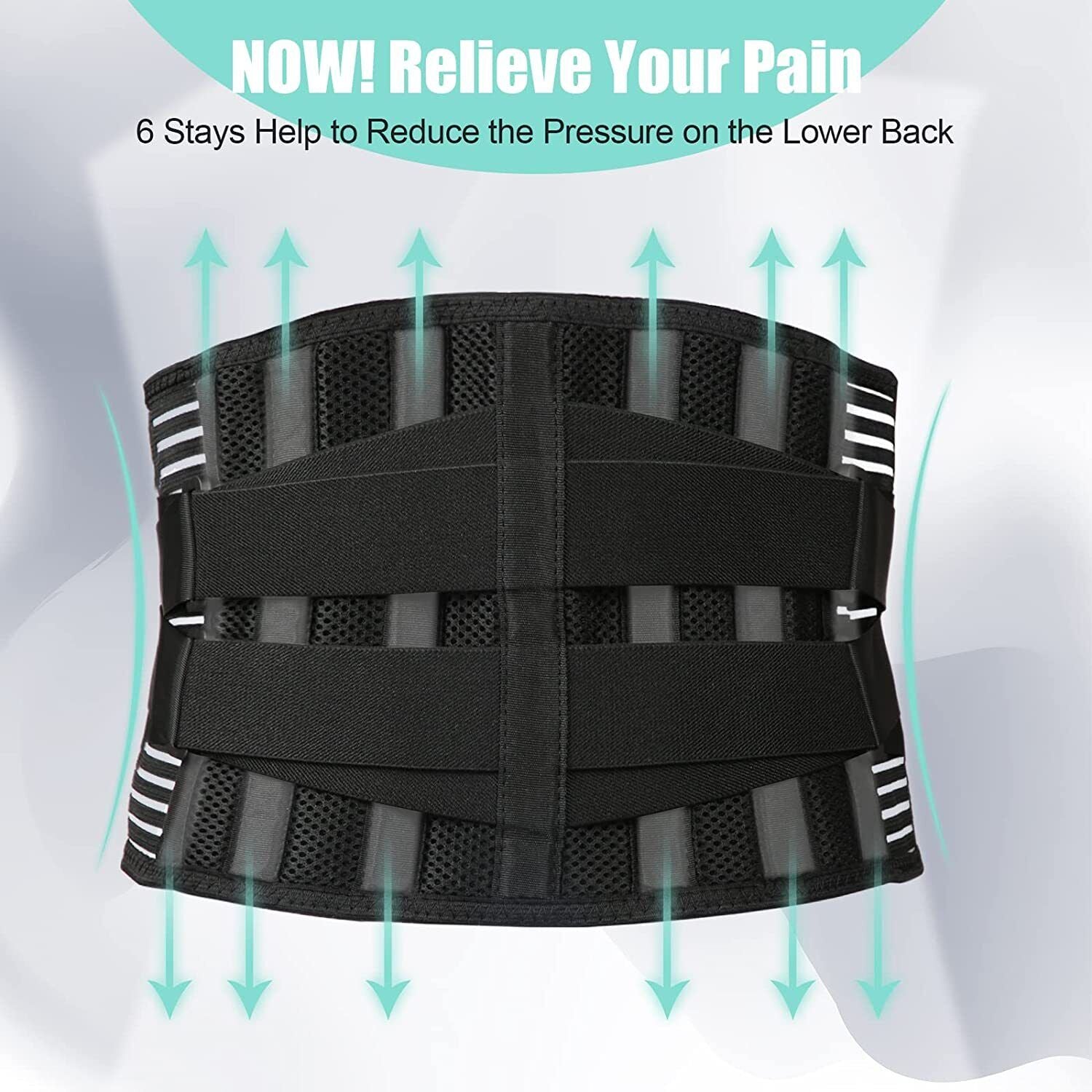 Lumbar Lower Back Support Brace Pain Relief Posture Orthosis Waist Belt Therapy V201-W12850214