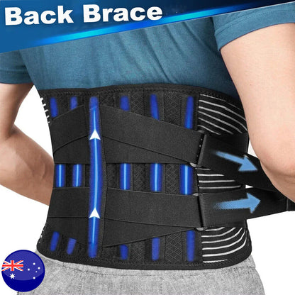 Lumbar Lower Back Support Brace Pain Relief Posture Orthosis Waist Belt Therapy V201-W12850215