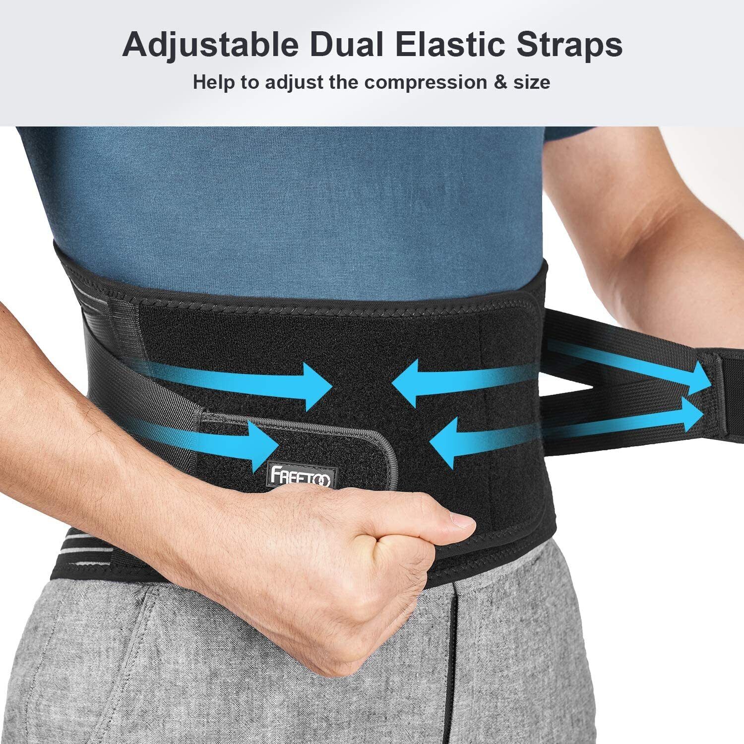 Lumbar Lower Back Support Brace Pain Relief Posture Orthosis Waist Belt Therapy V201-W12850215