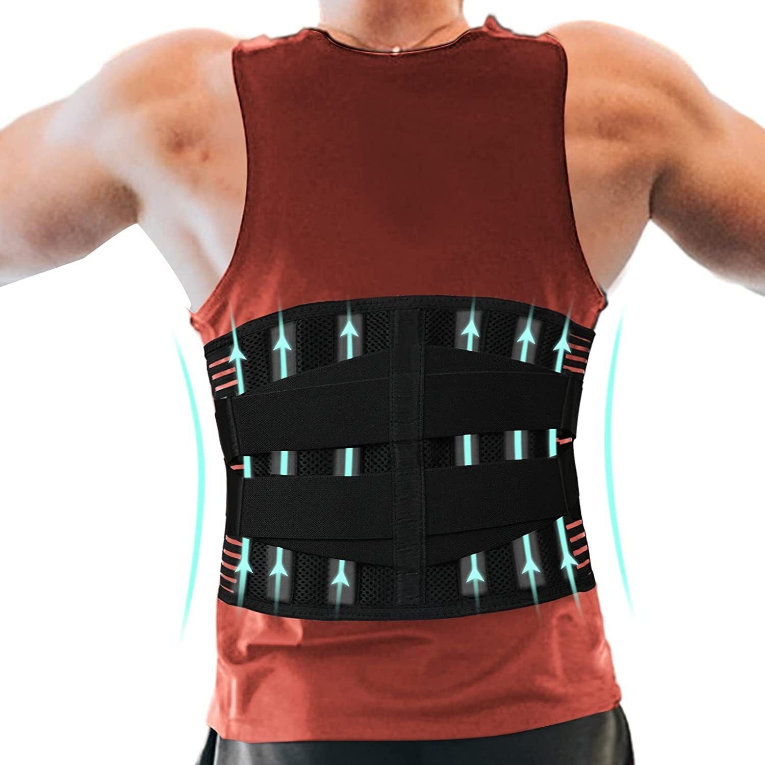 Lumbar Lower Back Support Brace Pain Relief Posture Orthosis Waist Belt Therapy V201-W12850215