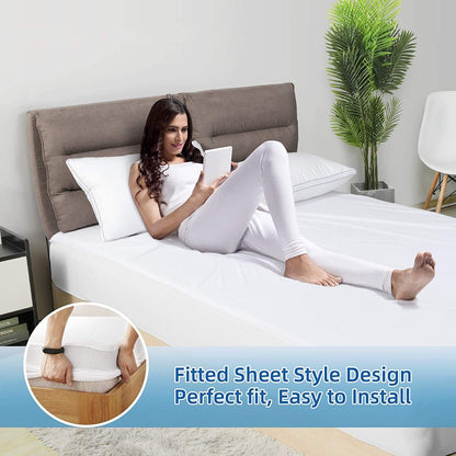 100% Terry Cotton Fitted Mattress Protector Waterproof King V201-W12850221
