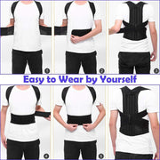 Posture Corrector Lumbar Brace Pain Relief Full Back Support Shoulder Brace Belt V201-W12850262