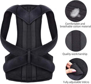 Posture Corrector Lumbar Brace Pain Relief Full Back Support Shoulder Brace Belt V201-W12850262