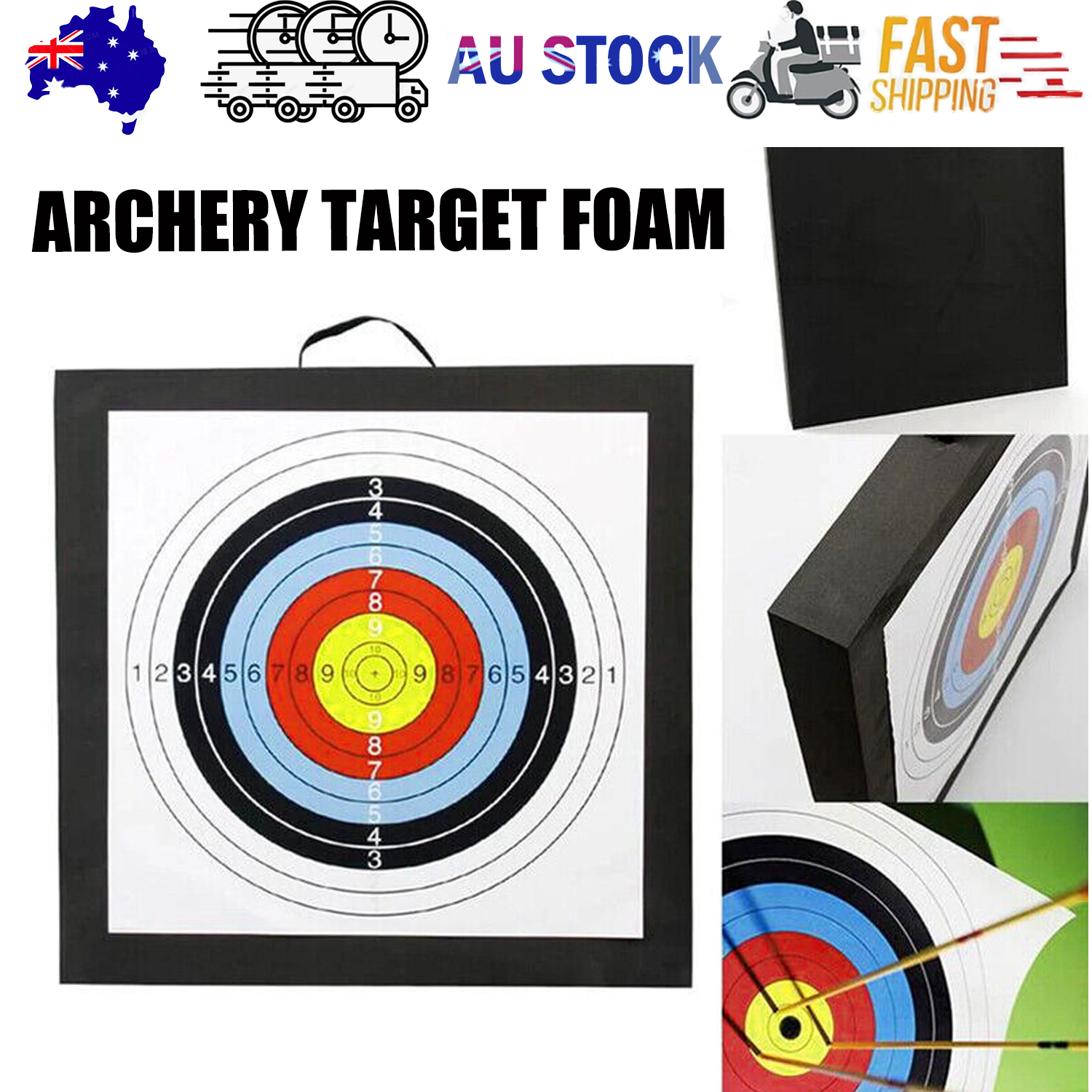 Archery Target Foam High Density Shooting Practice Board Bow Shooting Target V201-W12854251