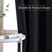 2X Blockout Curtains 100% Blackout Window Curtain Draperies Pair Eyelet 3 Layers 132CM(W) x 160CM(D) V201-W12861953