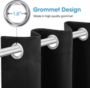 2X Blockout Curtains 100% Blackout Window Curtain Draperies Pair Eyelet 3 Layers 132CM(W) x 114CM(D) V201-W12861955