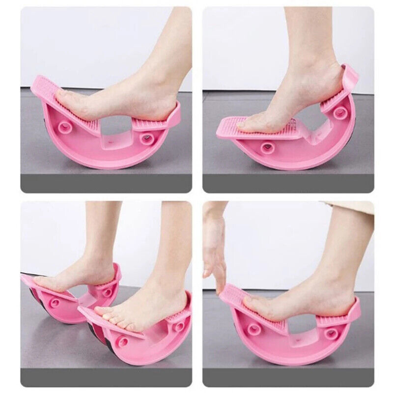 PINK Calf Massage Plantar Foot Rocker Stretch Board Ankle Pedal Stretcher Calf Pain V201-W12882130