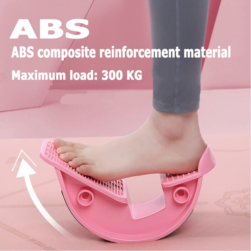 PINK Calf Massage Plantar Foot Rocker Stretch Board Ankle Pedal Stretcher Calf Pain V201-W12882130