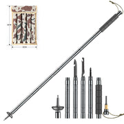 Multifunctional Hiking Trekking Poles Lightweight Collapsible Walking Stick AU V201-W12894935