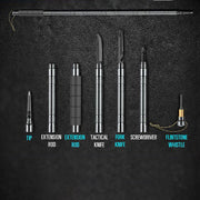 Multifunctional Hiking Trekking Poles Lightweight Collapsible Walking Stick AU V201-W12894935