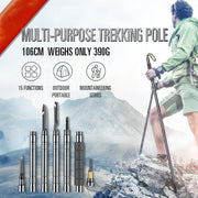 Multifunctional Hiking Trekking Poles Lightweight Collapsible Walking Stick AU V201-W12894935