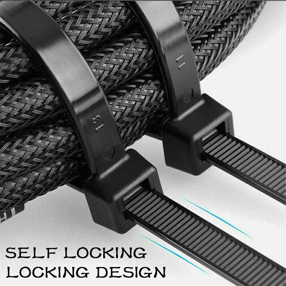 Cable Ties Zip Ties Nylon UV Stabilised 500pc Bulk Black Cable Tie 150mm x 2.5mm V201-W12899589*5