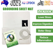 Bed Earthing Sheet Grounding Sheet Mat Large Bed Sheet Flat Sheet W/AU Plug 153x203cm V201-W12918152