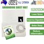 Bed Earthing Sheet Grounding Sheet Mat Large Bed Sheet Flat Sheet W/AU Plug 153x203cm V201-W12918152