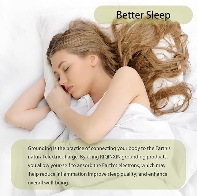 Bed Earthing Sheet Grounding Sheet Mat Large Bed Sheet Flat Sheet W/AU Plug 153x203cm V201-W12918152