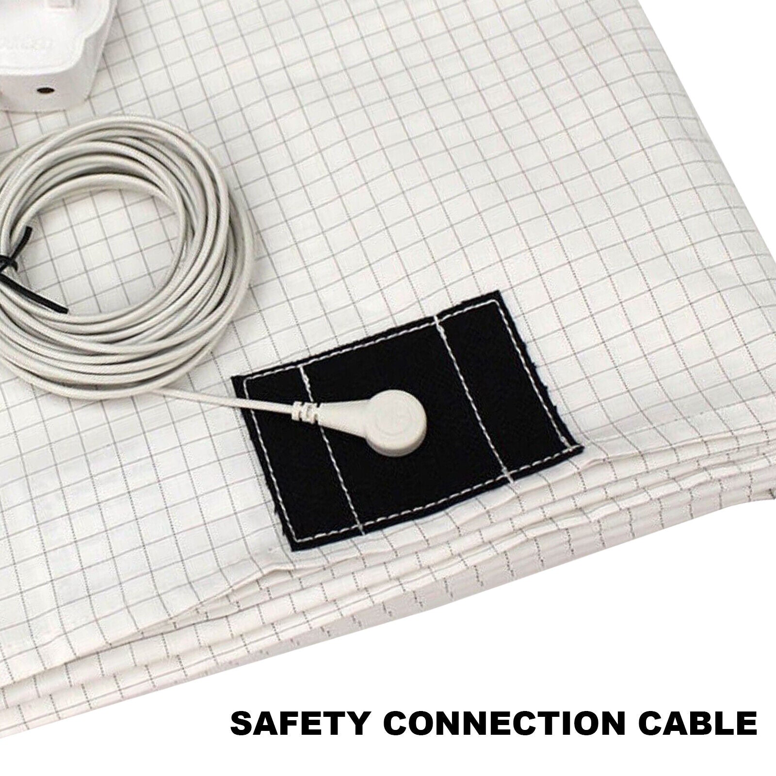 Bed Earthing Sheet Grounding Sheet Mat Large Bed Sheet Flat Sheet W/AU Plug193x203cm V201-W12918153