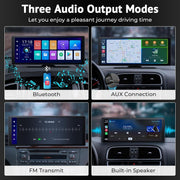 10.26" 4K Dash Cam Car Stereo For Apple Carplay & Android Auto GPS Rear Camera V201-W12929584