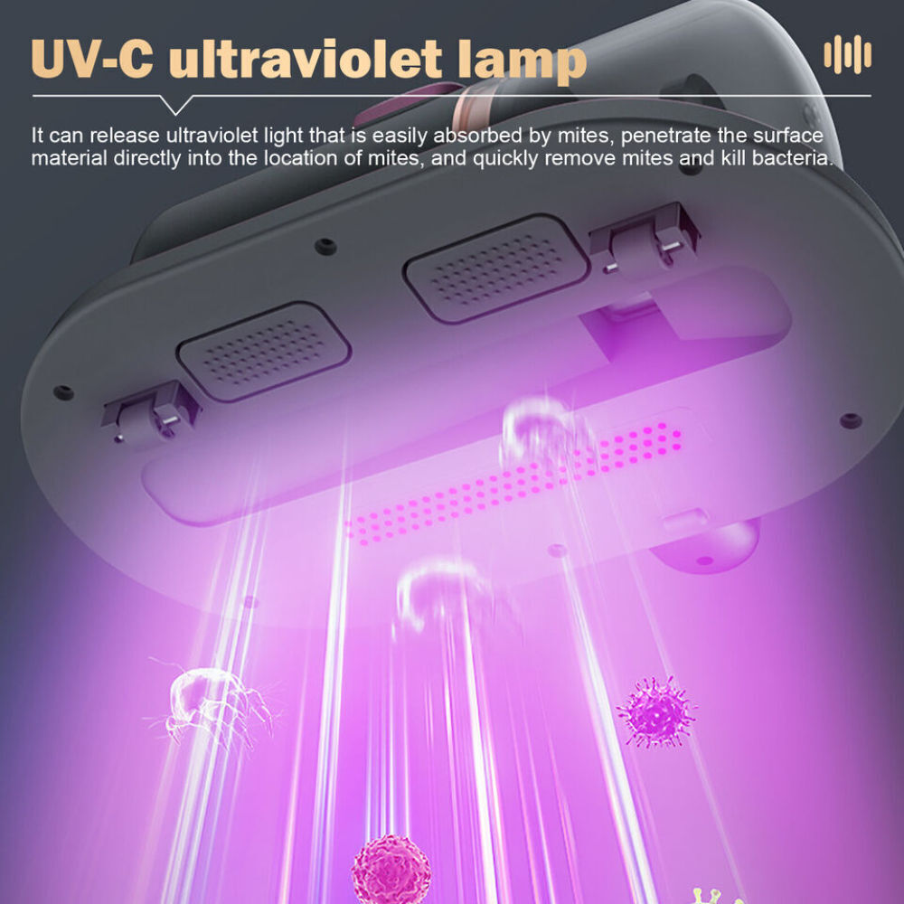 10000pa Handheld Mite Remover Home Bed Mattress Vacuum Sofa Cleaner USB UV-C AU V201-W12949554