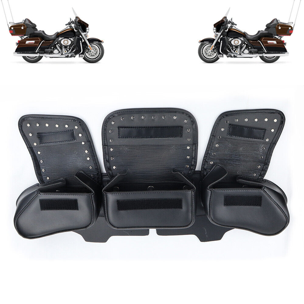 3 Pocket Windshield Bag Waterproof Fit For Harley Electra Glide FLHTC 96-13 V201-W12984189