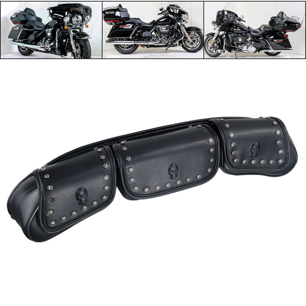 3 Pocket Windshield Bag Waterproof Fit For Harley Electra Glide FLHTC 96-13 V201-W12984189