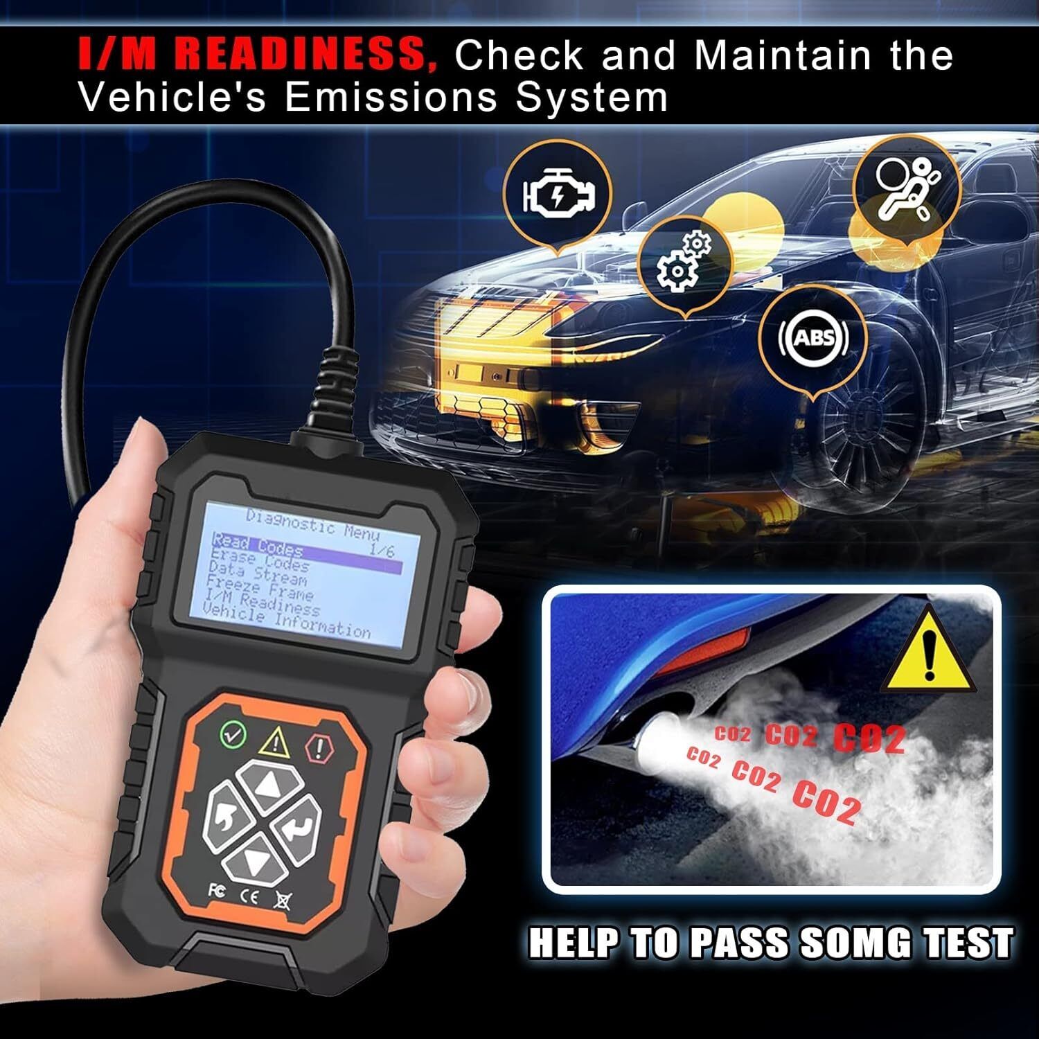 LAUNCH CY3001 Car OBD2 EOBD Scanner Auto Code Reader Engine Diagnostic Scan Tool V201-W13020221