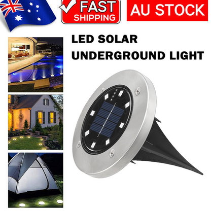 4pcs LED Solar Underground Light Waterproof Color Changing Garden Buried Lamp V201-W13043079